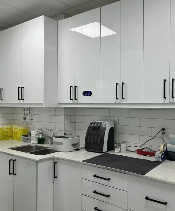 Our lab and preparation counter