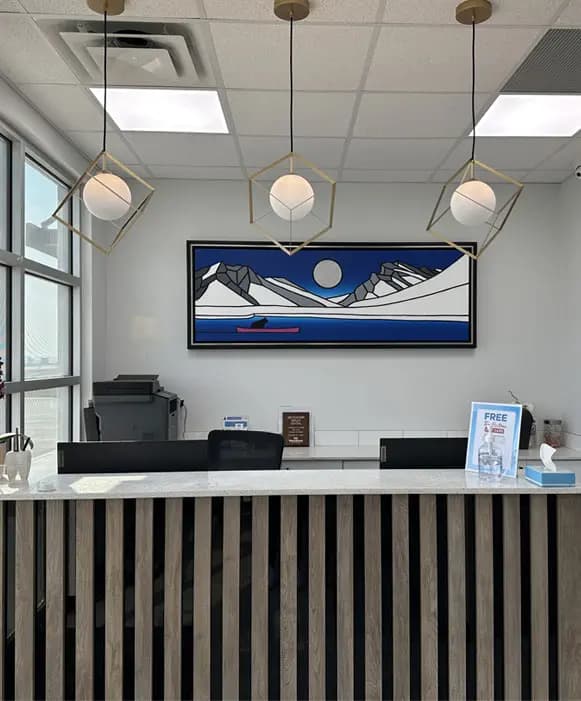 Our welcoming front reception desk