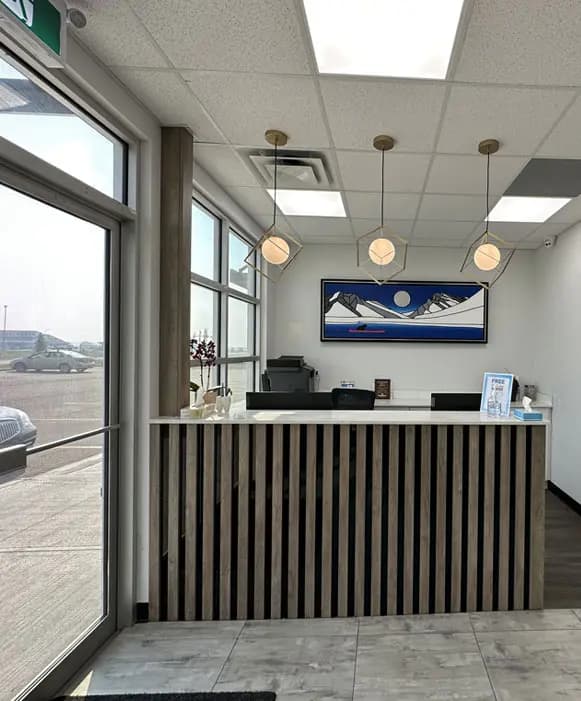 Reception and waiting lounge