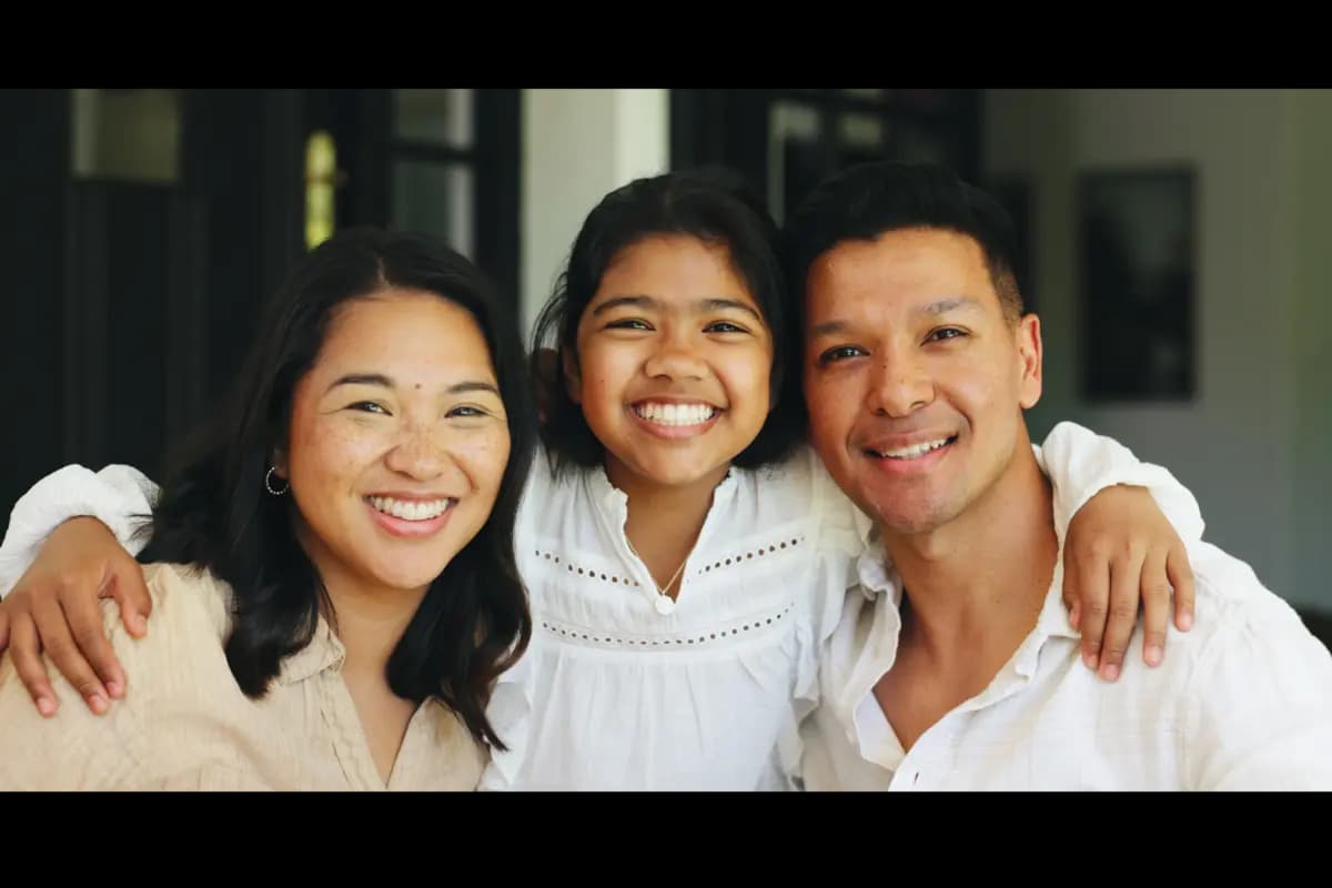 A happy family together