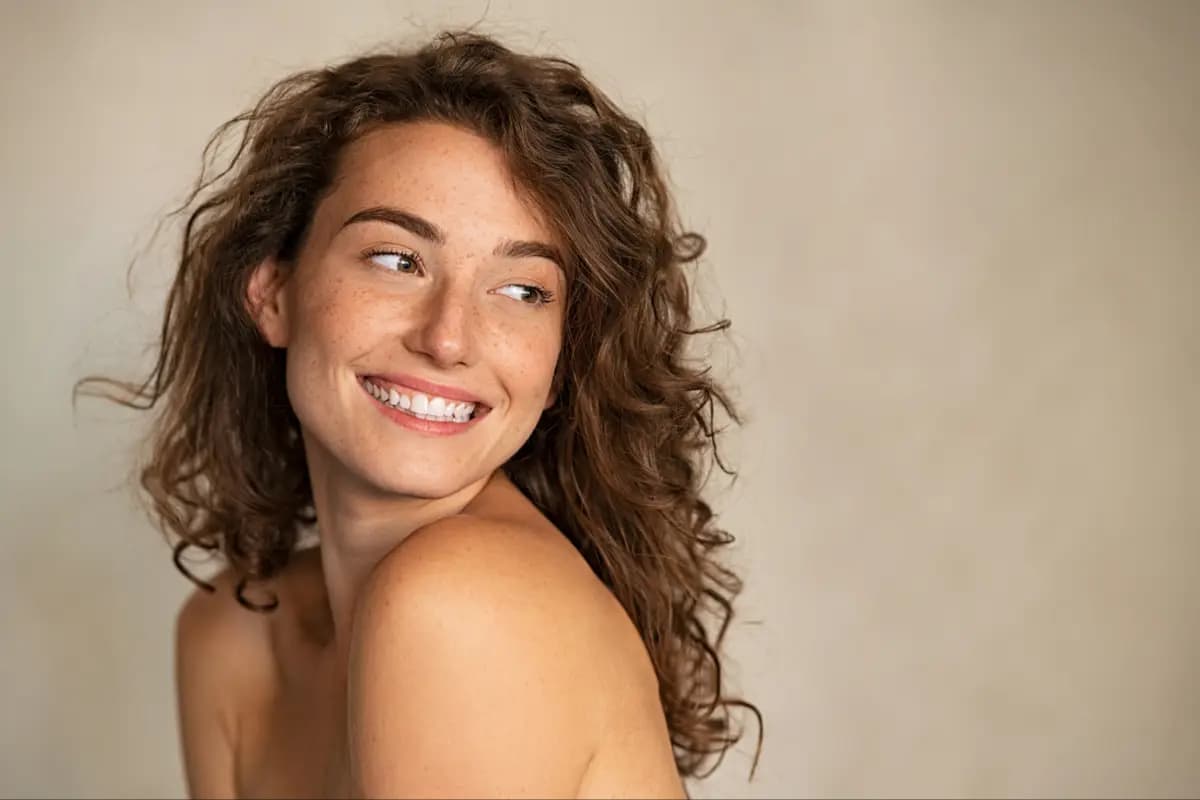 A relaxed, smiling patient